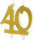 Kerze 40 Gold Geburtstagskerze 40 Zahlenkerze Glitzer 40. Geburtstag Männer Frauen Dekoration 40 Geburtstag Torte Kuchen Topper Feier 40