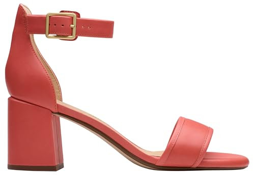 Clarks Ezoria Mae, Damen Sandale, Coral Leather,