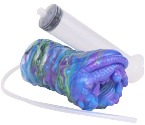 Masturbator mit Spritz Masturbieren Männer Alien Realistische Vagina Solo Sex Spielzeug Erotik Pocket Muschi Pussy Simulation des Weiblichen Orgasmusspritzens Funktion Mastrubrator