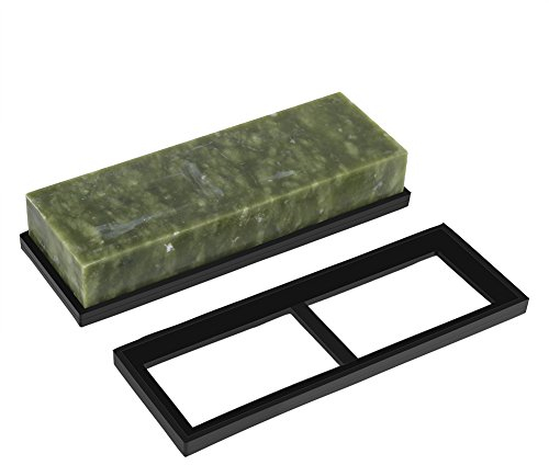 OKJHFD Piedra De Afilar Cuchillos, Piedra De Afilar De Jade Verde, Piedra De Afilar, Pulido Fino, Piedra De Aceite Verde Natural para Cuchillos, Herramientas, Herramientas De Corte 180x60x30 Mm