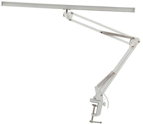 TARSHYRY 24,6-Zoll-LED-Schreibtischlampe mit Vollspektrumlicht, Asymmetrischer Vorwärtsbeleuchtung, 3-Farben-verstellbar, Schwenkbarem Klemmständer, Mehrteiligem Klapparm für Zuhause,