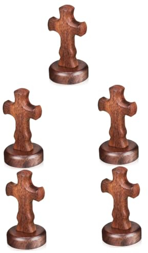 Cabilock 5st Kreuz-kirchendekoration Ornament Kreuzdekoration Aus Holz Kreuz Zum Basteln Kreuz Dekorationen Holzkreuz Tischkreuz Aus Holz Aushöhlen Hölzern Kirche des Kreuzes