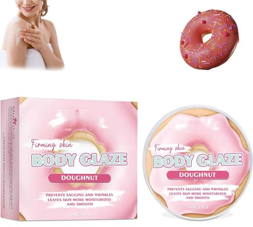 Generic Body Butter, Body Cream, Whipped Body Butter, Feuchtigkeitscreme für Frauen Anti Aging, Strawberry Body Butter ohne fettig zu sein für trockene Haut (Donut)