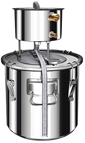 Still Copper Water Alcohol Distiller Home Brew Stainless Steel Brewer With Thermometer And Other Tools For Diy Wine Essential Oils