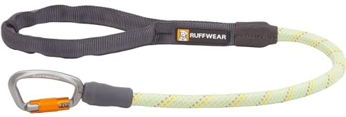 RUFFWEAR Knot-a-Long Kurze Hundeleine, kein Ziehen, 0,7 m Lange Hundeleine mit gepolstertem Griff, leichte und robuste Hundeleine, Anti-Tangle- und Anti-Pull-Hundetrainingsleine, Moosgrün