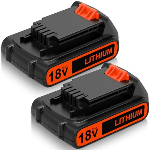 Powayup 2 Pièces 3600mAh Remplacement Batterie pour Black Decker 18V LB2X4020 BL2018 LBXR20 LBXR20-OPE LB20 LBX20 pour Black Decker 18V Batterie BL1518-XJ BL2018-XJ LBXR20B-2 LB2X4020-OPE LST201
