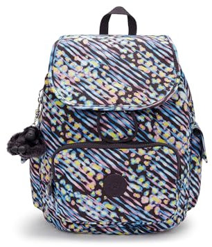 Kipling City Pack Small Metallic Backpack, Undersea Lights, 10.75''L x 13.25''H x 7.5''D, Kipling Women's City Pack Small Backpack, Lightweight Versatile Daypack, Durable and Water-resistant