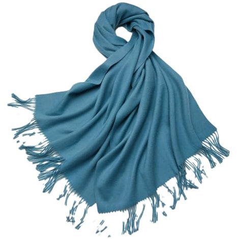 Nlievara Wollschal für Damen, Wollschal, Wickeltuch, langer Umhang, Damen-Woll-Pashmina-Schal, X, 200-70cm
