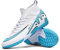 TOPSFEBA Fußballschuhe für Herren und Damen, Hallenfußballschuhe, Unisex, Baseball, Rasenschuhe, Jugend-Rugby-Schuhe, Erwachsene, AG FG TF Fußballschuhe, breiter Trainings-Sneaker, 2309 Tf White, 12