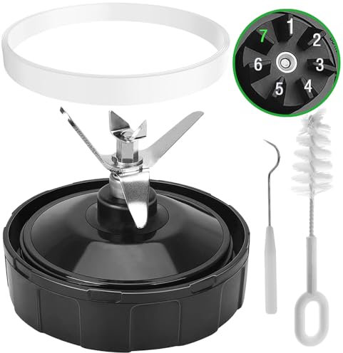 7 Fins Ninja Blender Blade Replacement, Ninja Blender Replacement Parts Compatible with Ninja Blenders BL480-30 BL482-30 BL490-30 BL640-30 BL642-30 BL682-30 BN401 BN751 BN801 BL2012 NN102