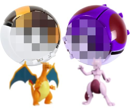 GOACRS Wirf Ball Spielzeug, 2 Stück Karikatur Ball mit Figur, Anime Werfen Spiel Ball, Catoon Figuren Set, Mini Actionfiguren Set für Kinder Spielzeug, Geburtstagsgeschenk für Kinder (G)