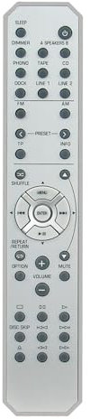 VINABTY RAX23 WV50020 Mando a Distancia de Repuesto Apto para Yamaha AV Receiver RS300 R-S300 R-S300BL RS300BL