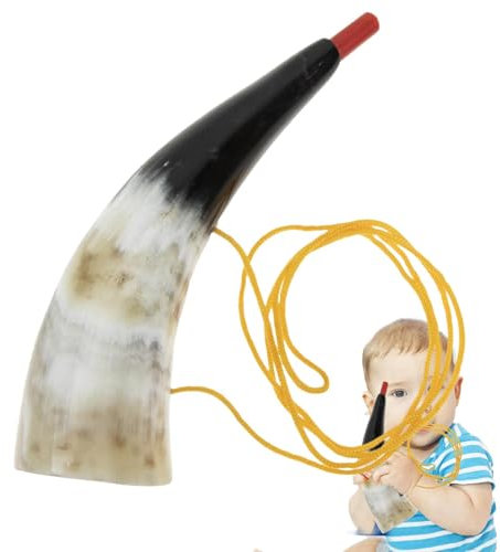 Veeteah Bull Horn Trompete, tragbares Horn für den Außenbereich - Bullhorn-Trompete für den Außenbereich,Outdoor-Spielset mit wunderbarem Soundeffekt für Kinder, Blasinstrumenten-Lernende,