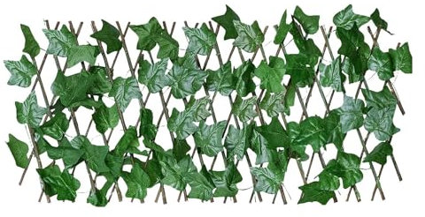 wiroouia Sichtschutz für Efeuzaun,Erweiterbarer realistischer künstlicher Efeu-Sichtschutzzaun | Verstellbarer Blatt-Sichtschutzzaun, künstlicher Heckenzaun, Innen- und Außenbereich,