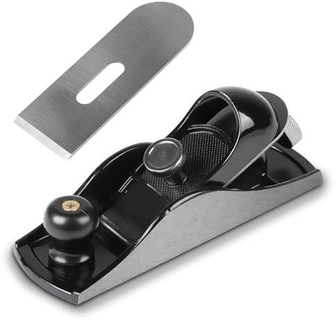 LALAGO Cepilladora de madera, Cepillo carpintero manual, 175 mm de longitud + 41 mm de ancho de hoja, mini cepillo para madera universal ajustable, mini cepillo manual para recortar, pulir y cepillar