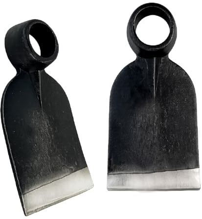 CRISALIDE Azada forjada sin mango 350 g – Azada de huerto y jardinería de acero, orificio Ø 3 cm, ancho 8 cm, ideal para desmalezar suelo y deshierbe