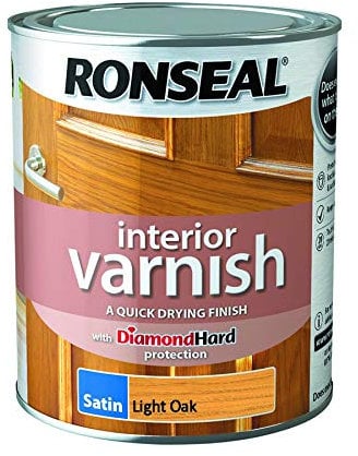 Ronseal Interior Varnish Light Oak Satin 750ml