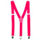 SZ-DESIGN Bunte Neon & Uni Farben - Y - Hosenträger mit 3 Clips Party Business (Pink)