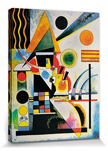 1art1 Wassily Kandinsky Poster Balancement, 1925 Bilder Leinwand-Bild Auf Keilrahmen | XXL-Wandbild Poster Kunstdruck Als Leinwandbild 80x60 cm