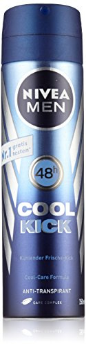Nivea Men Deo Cool Kick Spray, Antitranspirant, Doppelpack, 1er Pack (1 x 300 ml)