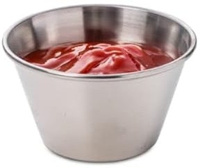 Stainless Steel Ramekins 2.5oz / 71ml - Pack of 24 - Sauce Pots, Condiment Bowls, Dip Pots