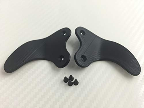 PS4 Controller Paddles 'SHARK TEETH', inkl.Schrauben, verschiedene Farben (schwarz)