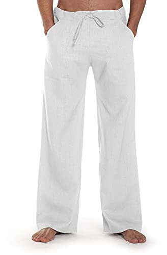 SCHAZAD Leinenhose Essential-Sport für Männer, Casual-Sommerhose, Stoffhose aus Leinen mit 4 Taschen, fair & nachhaltig