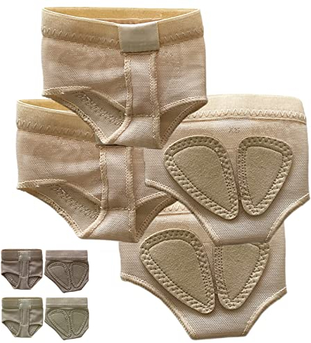 DANCEYOU Füßlinge Ballenschutz Tanzen Footundeez Barfußschuh Zehenpolster Zehenkappen Zehenschutz für Tänzer Trainieren und Sport 2er Pack L