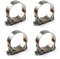 80-85mm Colliers de serrage à boulon en T Acier inoxydable 304 Collier de serrage (4 pièces)