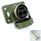 Sertplas Prise Électrique 2 Pôles - Sortie NATO - Vert - Métal - 24 V - 135 A - 35 mm² - Contact à Sertir / Solder - Plugin - Type E 2 Pin FR