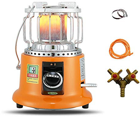 Fayelong Heizstrahler Für Terrasse Gas-Heizstrahler Terrassenheizer Terrassenstrahler Außenheizung Innenraumheizung Herd Mit Griff Mehrfachnutzung 3600W (Erdgas)