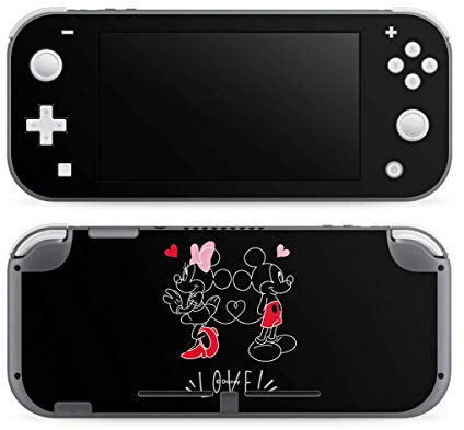 DeinDesign Autocollant Compatible avec Nintendo Switch Lite Sticker Film Autocollant Mickey & Minnie Amour Disney