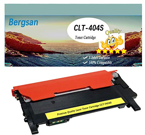 Bergsan 1 Gelb Yellow Toner XL kompatibel mit Samsung CLT Y404S Xpress C430 C430W C480 C480W C480FN C480FW Xpress SL-C430 SL-C430W SL-C480 SL-C480W SL-C480FN SL-C480FW