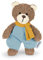 Sterntaler 3052002 Mini-Spieltier Bär Ben, Integrierte Rassel, Für Babys ab der Geburt, 17 cm