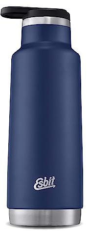 Esbit Isolierflasche Pictor - Edelstahl Thermoflasche 550 ml in Blau - mit Loop Verschluss