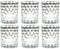 VEILEDGEM [Look Like Glass] 250ml 6-Piece Premium Unbreakable Drinking Glasses Plastic Tumblers Dishwasher Safe BPA Free Small Acrylic Juice Glasses for Kids Plastic Water Glasses (Clear)