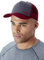 RAB Trucker Logo Cap Colorblock-Grau-Rot, Kopfbedeckung, Größe One Size - Farbe Steel
