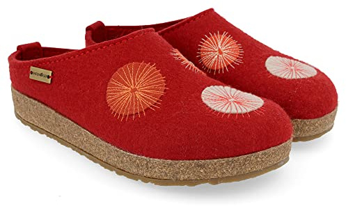 HAFLINGER Grizzly Radius Filzpantoffeln mit Gummisohle Unisex