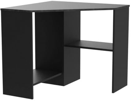 Home Source Computer Desk PC Laptop Table Home Office Study Gaming, Grey, Corner