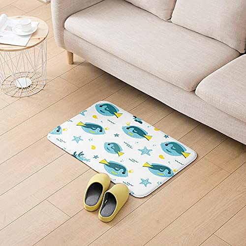 WAXB Fussmatte Mini Animal Crossing Bodenmatte Home Flanell Teppich rutschfeste Saugfähige Kindermatte Küche Wohnzimmer Fußmatte Für Flur Indoor Outdoor Türmatte Weihnachten Halloween