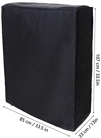 01 Möbelbezug, Klappbett Staubschutz Leichtes Schwarz Klappbar für Strandkorb für Hof Klappbett für Klappstuhl für Schutzhülle(85 * 33 * 107cm, 12)
