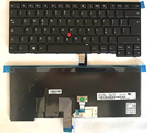 INFOELETTRONICA LO STORE DELLA CONVENIENZA E QUALITA' Tastiera Italiana per Lenovo ThinkPad L470 L440 con Trackpad
