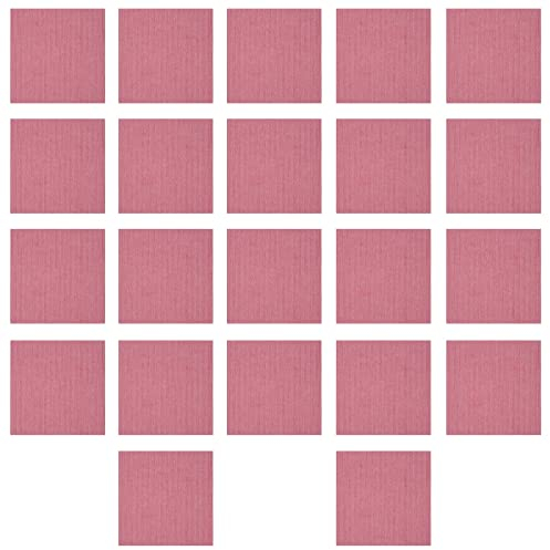 Melairya Selbstklebende Teppichfliesen, 22 Stück Selbstklebende, abnehmbare, waschbare Stufenteppiche, Bodenschutz, rutschfeste Trittmatte for Hunde und Haustiere (Rosa, Size : 29x29cm)
