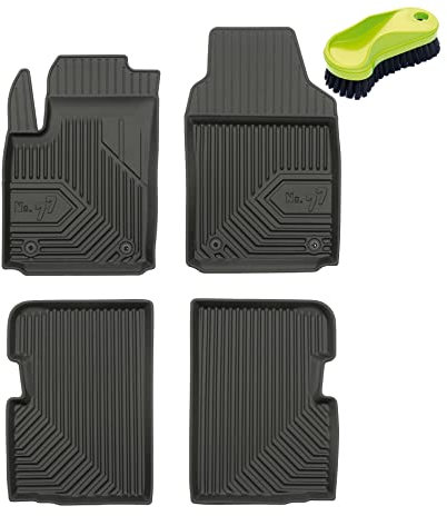 FROGUM No.77 Set di tappetini perfettamente su misura per Fiat 500 dal 2007 | Materiale TPE durevole