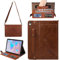 Techcircle Handtaschen-Schutzhülle für iPad Mini 7 2024 8,3 Zoll / Mini 6 2021, PU-Leder, mit Handschlaufe und Schultergurt, mehrere Kartenfächer, Brieftaschen-Hülle, Kaffeebraun