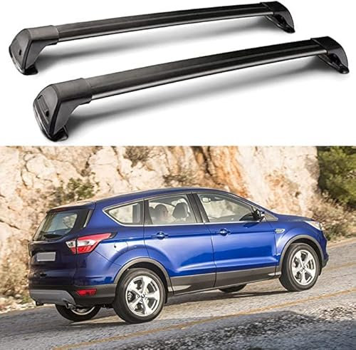 Relingträger für Ford Kuga SUV 2013-2017 Dachträger Gepackträger, Aluminiumlegierung, Dachgepäckträger Fahrrad Kajak Trägerhalter