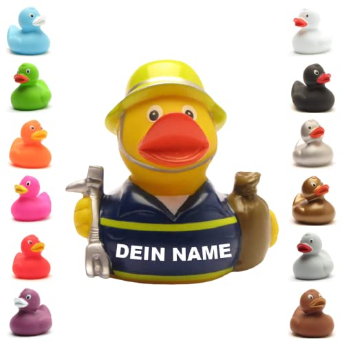Badeente - personalisierbar (THW Ente)