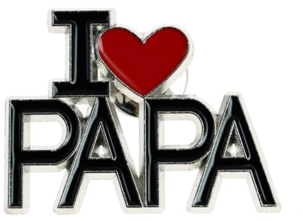 Clj Charles Le Jeune Pin's I Love Papa - Humour - qualité de finition - Epingle - Broche - Badge - PINS HUMOUR - ORIGINAUX
