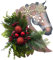 Weihnachtsdeko Wand Pferdekopf Skulptur Kranz Wandskulptur, Weihnacht Winterkranz Bauernhaus Pferdekopf Pferde Wandbild Weihnachtskranz Weihnachtsdekoration Garten Deko Türschild Deko (B-a, One Size)