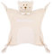 TYRY.HU Babydecke mit Namen Personalisierte Schmusetuch Kuscheldecke Schnuffeltuch Strick Geschenk zur Geburt(Rassel Bär)